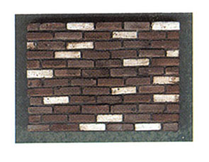 Dollhouse Miniature Brown Brick Corners, 125 Pcs